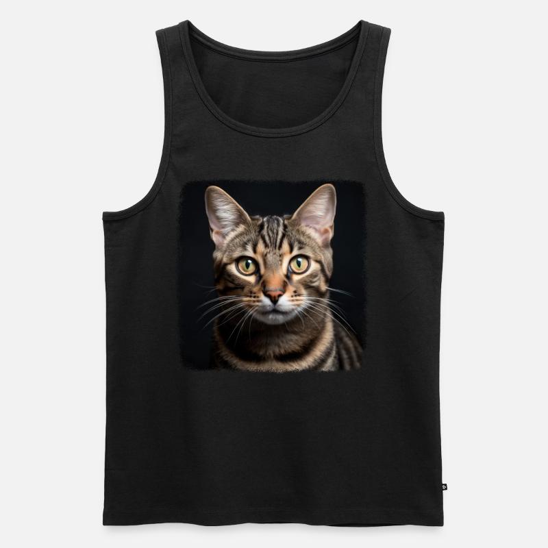 Tabby Kätzchen Tabby Katze - Männer Premium Bio Tank Top - Schwarz