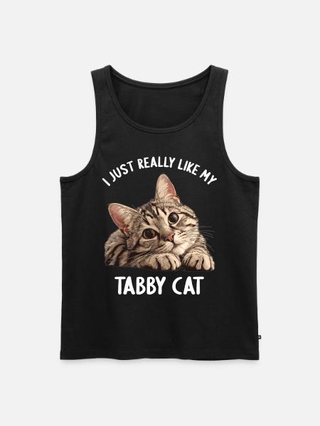 Tabby Kitten Tabby Cat - Men's Premium Organic Tank Top - black