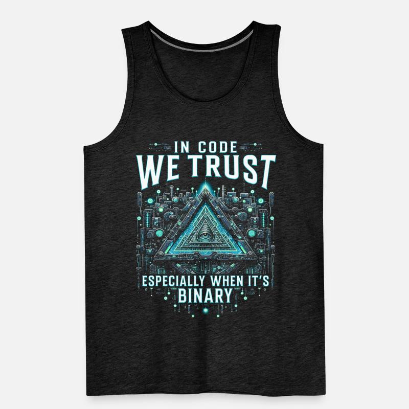 Robotics Engineer In Code We Trust Men's Premium Organic Tank Top
