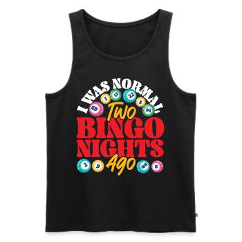 Bingo Player I Was Normal Two - Men's Premium Organic Tank Top - black - Front - AI Model Male 178 light (178cm)