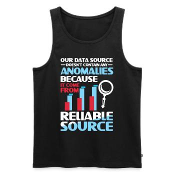Our Data Source Doesn't Contain Any Anomalies - Männer Premium Bio Tank Top - Schwarz - Vorne - Michal (187cm)