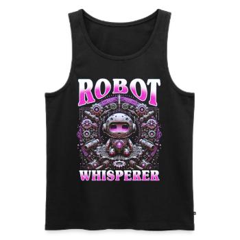 Robotik Ingenieur Robot Whisperer - Männer Premium Bio Tank Top - Schwarz - Vorne - AI Model Male 178 light (178cm)