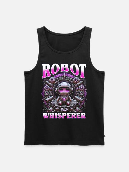 Robotics Engineer Robot Whisperer - Men's Premium Organic Tank Top - black