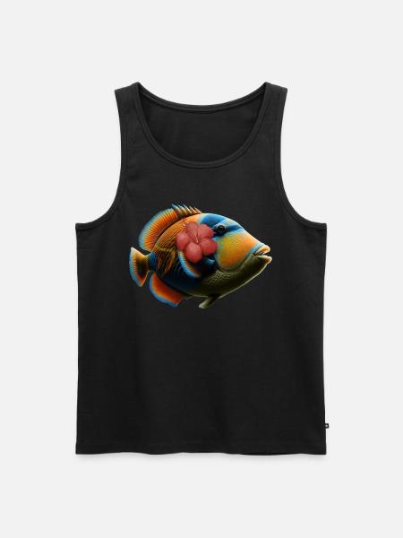 Humuhumunukunukuapua'a Hawaiian Reef Triggerfish - Men's Premium Organic Tank Top - black