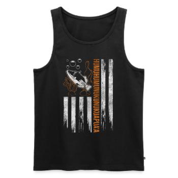 Humuhumunukunukuapua'a Hawaiian Reef Pusher - Men's Premium Organic Tank Top - black - Front - AI Model Male 178 light (178cm)