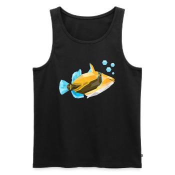 Humuhumunukunukuapua'a Hawaiian Reef Pusher - Men's Premium Organic Tank Top - black - Front - AI Model Male 178 light (178cm)