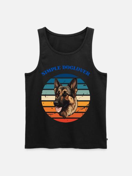 Simple dog lover - Men's Premium Organic Tank Top - black