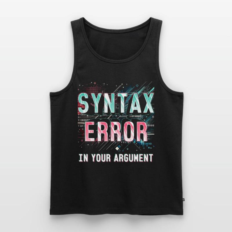 Robotics Engineer Syntax Error In Your Argument Men's Premium Organic Tank Top