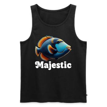Humuhumunukunukuapua'a Hawaiian Reef Pusher - Men's Premium Organic Tank Top - black - Front - AI Model Male 178 light (178cm)