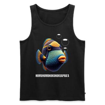 Humuhumunukunukuapua'a Hawaiian Reef Pusher - Men's Premium Organic Tank Top - black - Front - AI Model Male 178 light (178cm)
