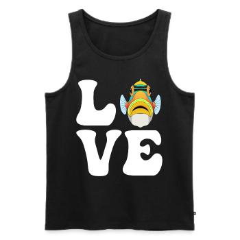 Humuhumunukunukuapua'a Hawaiianischer Riff-Drücker - Männer Premium Bio Tank Top - Schwarz - Vorne - AI Model Male 178 light (178cm)