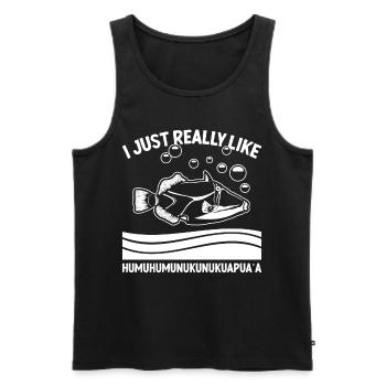 Humuhumunukunukuapua'a Hawaiian Reef Triggerfish - Men's Premium Organic Tank Top - black - Front - AI Model Male 178 light (178cm)