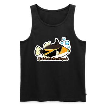 Humuhumunukunukuapua'a Hawaiian Reef Pusher - Men's Premium Organic Tank Top - black - Front - AI Model Male 178 light (178cm)