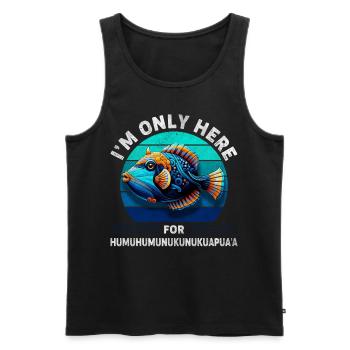 Humuhumunukunukuapua'a Hawaiian Reef Triggerfish - Men's Premium Organic Tank Top - black - Front - AI Model Male 178 light (178cm)