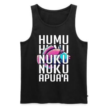 Humuhumunukunukuapua'a Hawaiian Reef Triggerfish - Men's Premium Organic Tank Top - black - Front - AI Model Male 178 light (178cm)