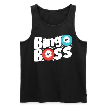 Bingo Player Bingo - Men's Premium Organic Tank Top - black - Front - AI Model Male 178 light (178cm)