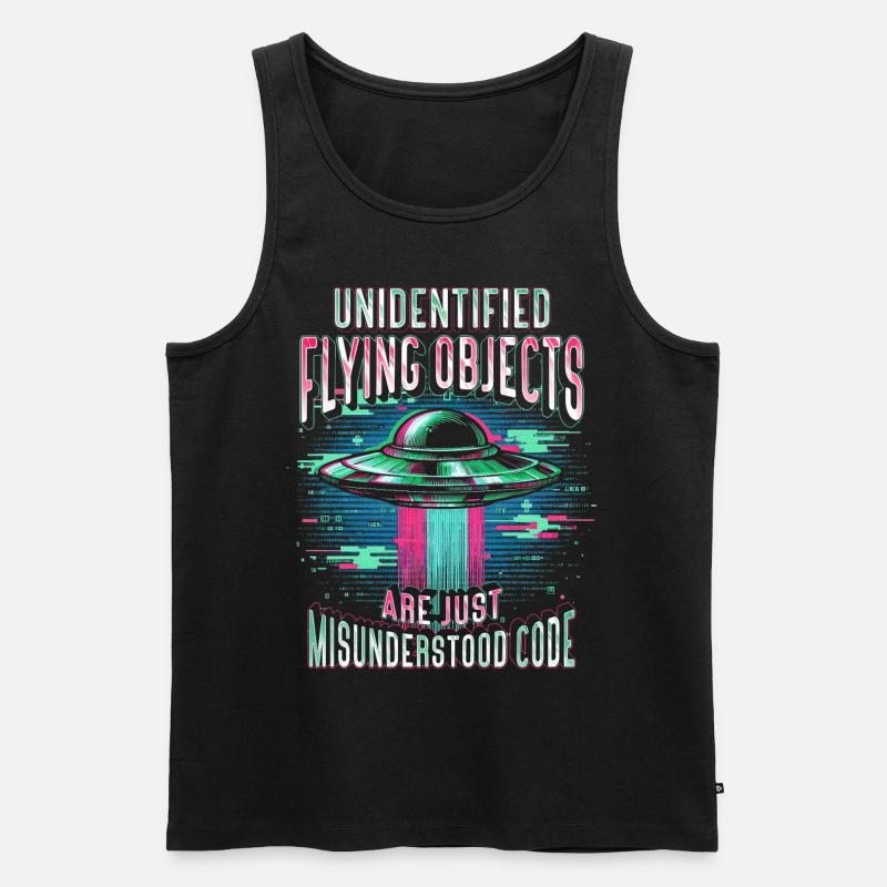 Robotics Engineer Misunderstood Code - Men's Premium Organic Tank Top - black