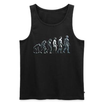 Robotics Engineer - Men's Premium Organic Tank Top - black - Front - Michal (187cm)