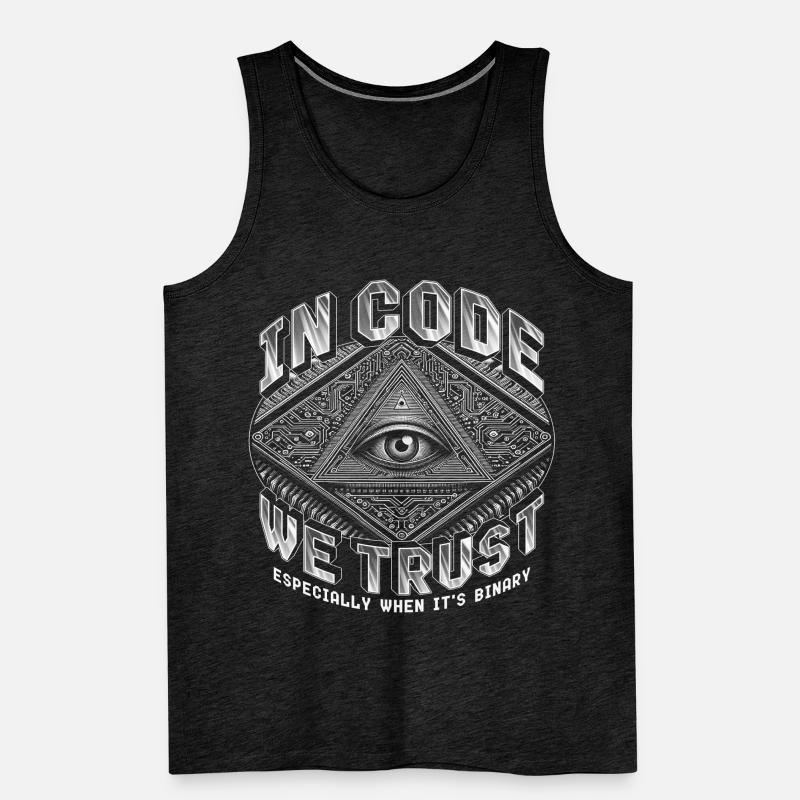 Robotik Ingenieur In Code We Trust Männer Premium Bio Tank Top