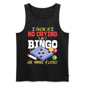 Bingo Player There Is No Crying In - Männer Premium Bio Tank Top - Schwarz - Vorne - Michal (187cm)
