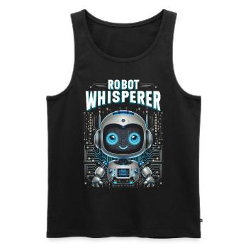 Robotik Ingenieur Robot Whisperer - Männer Premium Bio Tank Top - Schwarz - Vorne - AI Model Male 178 light (178cm)