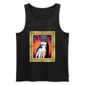 Loups-garous médiévaux de la Wehrwolf Loups loups Loups - Débardeur bio Premium Homme - noir - Devant - Michal (187cm)
