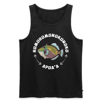Humuhumunukunukuapua'a Hawaiian Reef Triggerfish - Men's Premium Organic Tank Top - black - Front - AI Model Male 178 light (178cm)