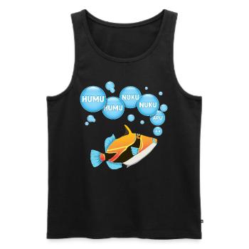 Humuhumunukunukuapua'a Hawaiianischer Riff-Drücker - Männer Premium Bio Tank Top - Schwarz - Vorne - AI Model Male 178 light (178cm)