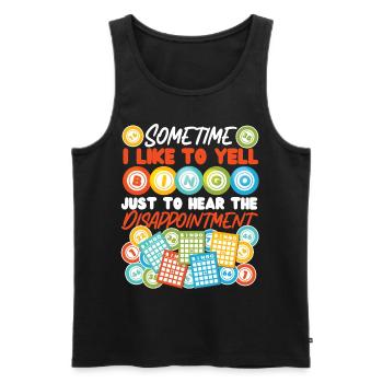 Bingo Player Sometimes I Like To - Männer Premium Bio Tank Top - Schwarz - Vorne - Michal (187cm)