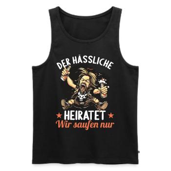the ugly one marries bachelor party bachelor party - Men's Premium Organic Tank Top - black - Front - Michal (187cm)
