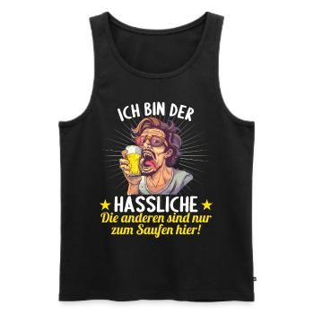 the ugly one marries bachelor party bachelor party - Men's Premium Organic Tank Top - black - Front - Michal (187cm)