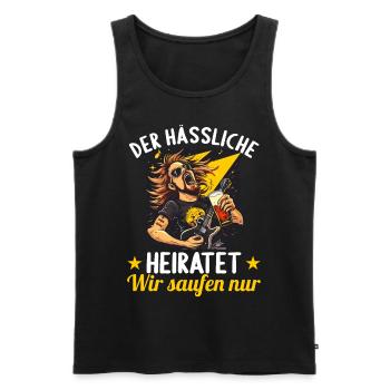 the ugly one marries bachelor party bachelor party - Men's Premium Organic Tank Top - black - Front - Michal (187cm)