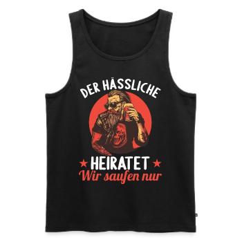 the ugly one marries bachelor party bachelor party - Men's Premium Organic Tank Top - black - Front - Michal (187cm)