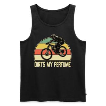 Dirts My Perfume VTT de descente VTT - Débardeur bio Premium Homme - noir - Devant - Michal (187cm)