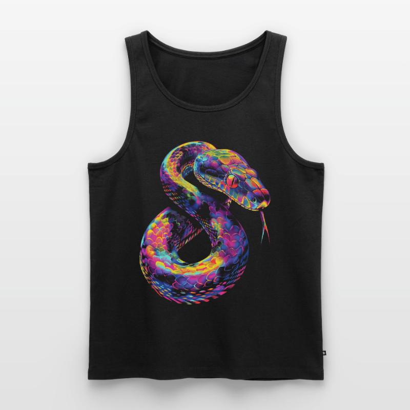 Boule Python serpent Pop Art Débardeur bio Premium Homme