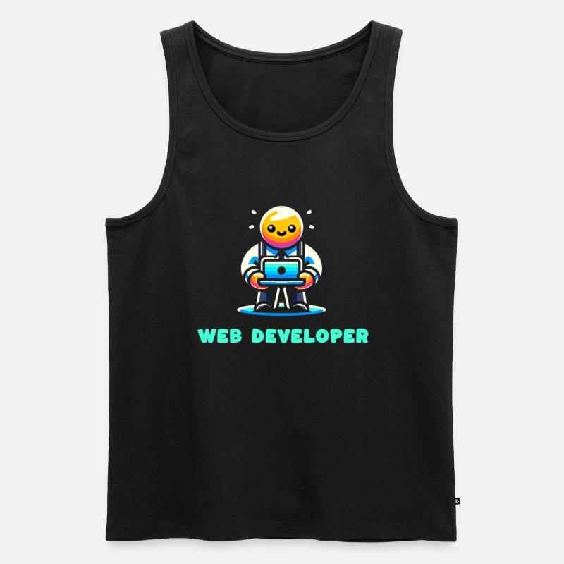 Webentwickler Beruf Beruf Karriere - Männer Premium Bio Tank Top - Schwarz