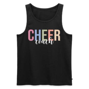 Pom-pom girls pom-pom girls - Débardeur bio Premium Homme - noir - Devant - AI Model Male 178 light (178cm)