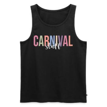 Funny Circus Lover Circus Family Match - Men's Premium Organic Tank Top - black - Front - AI Model Male 178 light (178cm)