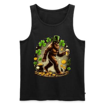Irischer Bigfoot Bier - Männer Premium Bio Tank Top - Schwarz - Vorne - Michal (187cm)