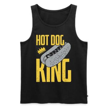 Hot Dog Adult King Hot Dog King - Männer Premium Bio Tank Top - Schwarz - Vorne - Michal (187cm)