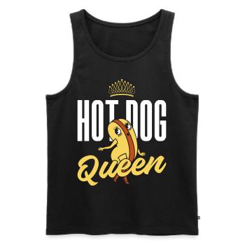 Hot Dog Adult Queen Hot Dog Queen - Männer Premium Bio Tank Top - Schwarz - Vorne - AI Model Male 178 light (178cm)