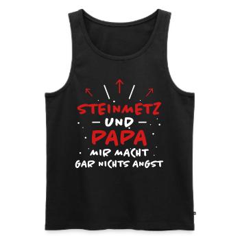 Steinmetz Spruch Beruf Lustiges Steinmetz Geschenk - Männer Premium Bio Tank Top - Schwarz - Vorne - AI Model Male 178 light (178cm)