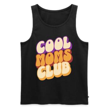 Cool Moms Club Mama Muttertag - Männer Premium Bio Tank Top - Schwarz - Vorne - Michal (187cm)