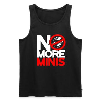 Vasectomy No More Minis - Men's Premium Organic Tank Top - black - Front - AI Model Male 178 light (178cm)