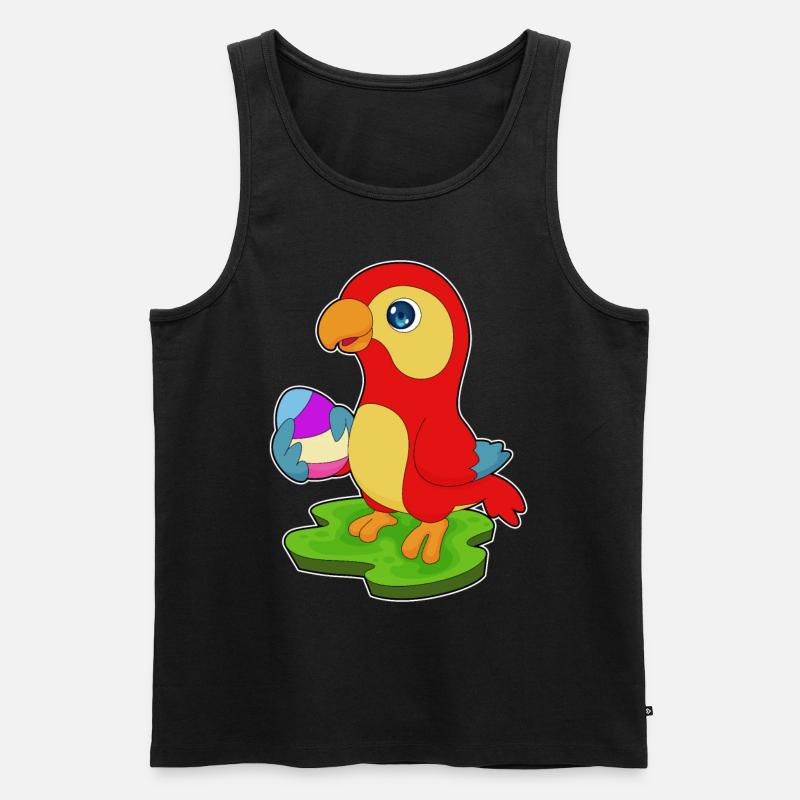 Parrot Easter Easter Egg - Men's Premium Organic Tank Top - black