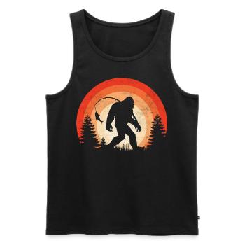 Barschfisch Big Foot - Männer Premium Bio Tank Top - Schwarz - Vorne - AI Model Male 178 light (178cm)