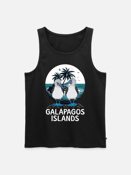 Galápagos Islands - Männer Premium Bio Tank Top - Schwarz