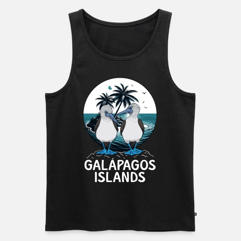 Galápagos Islands - Männer Premium Bio Tank Top - Schwarz