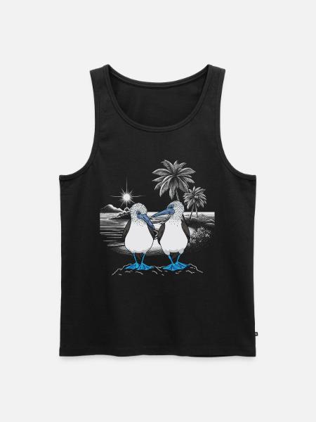 Blue-footed booby - Men's Premium Organic Tank Top - black