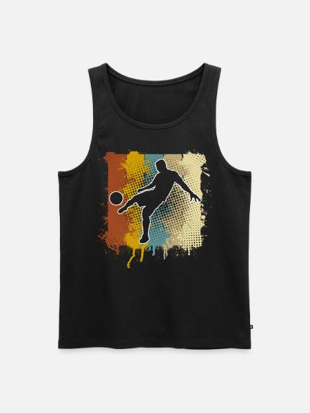 Soccer Soccer Players - Men's Premium Organic Tank Top - black
